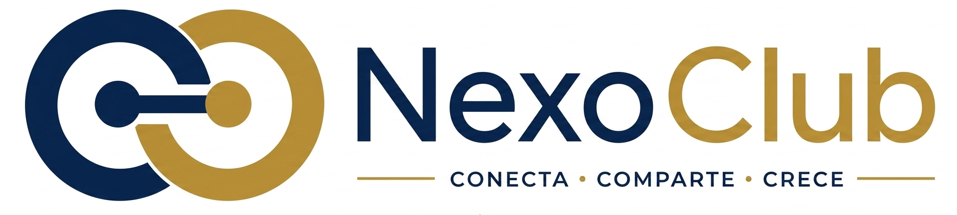 Logo de NexoClub: Conecta, Comparte, Crece